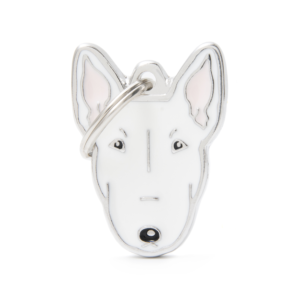 MEDAILLE FRIENDS BULL TERRIER BLANC