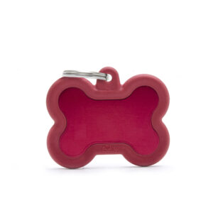 MEDAILLE HUSHTAG OS ALU ROUGE