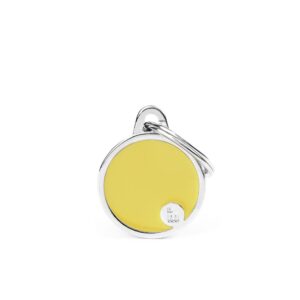 MEDAILLE BASIC HANDMADE PETIT CERCLE JAUNE